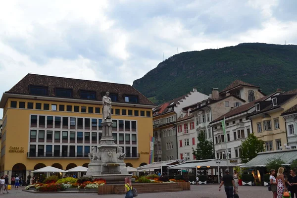 Bolzano Şehir Mimarisi Talya Avrupa — Stok fotoğraf