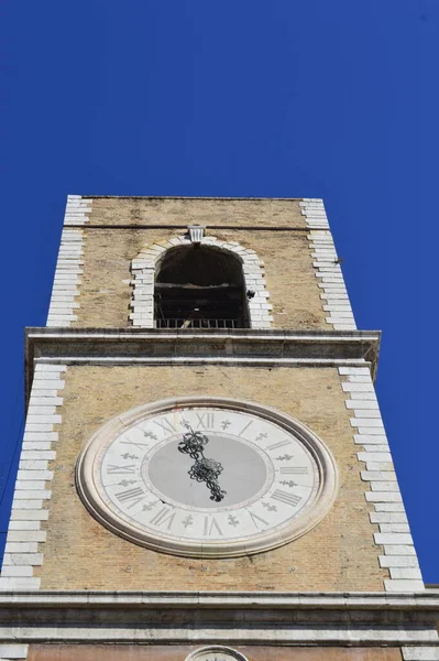 Detail Clock Tower Blue Sky — Stock Photo, Image
