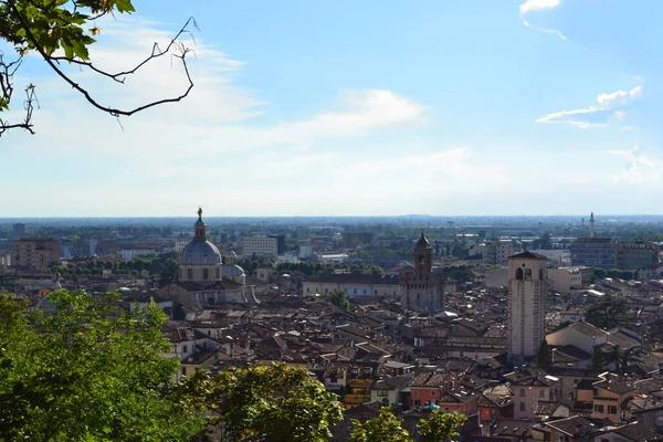 Вид Воздуха Город Брешиа Ломбардия Италия — стоковое фото