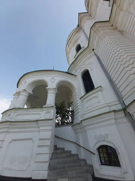 Cathédrale Blanche Dans Ville Chyhyryn Ukraine — Photo