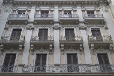 Bari, İtalya 'daki eski kasaba mimarisi