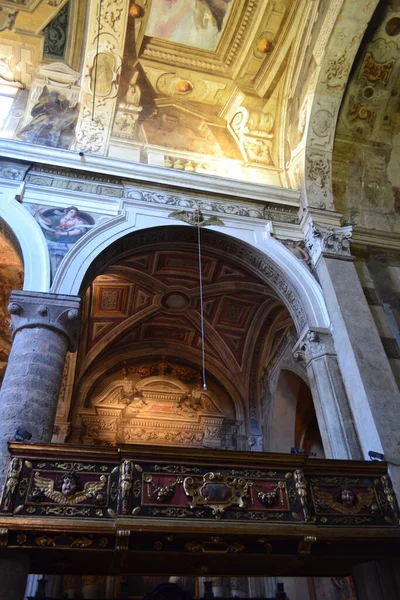 Εσωτερικό Του Καθεδρικού Ναού Στη Μάντοβα Της Λομβαρδίας Ιταλία — Φωτογραφία Αρχείου
