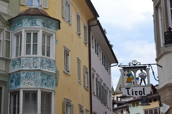 Bolzano Stadens Historiska Arkitektur Italien Europa — Stockfoto
