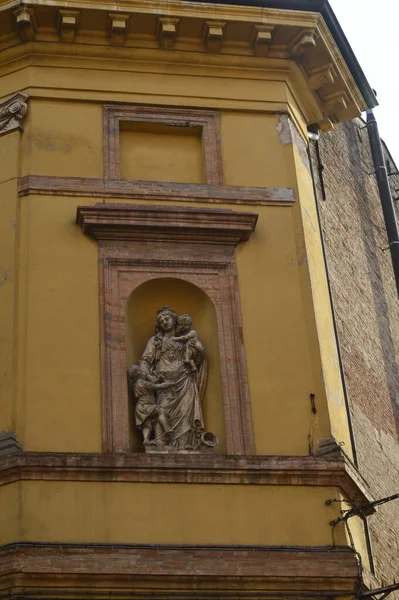 Pesaro Italië Oktober 2017 Gevel Van Kerk Van Oude Stad — Stockfoto