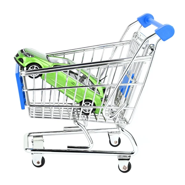 Car shopping cart — Stock Photo, Image