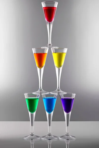 Regenboog dranken — Stockfoto