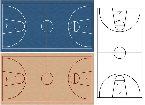 Basketball court set — Stock Photo, Image