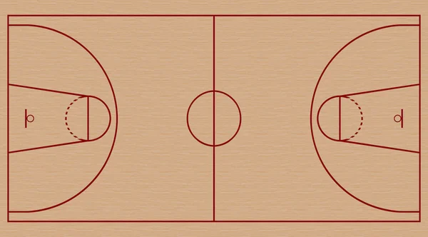 Basketbalveld — Stockfoto