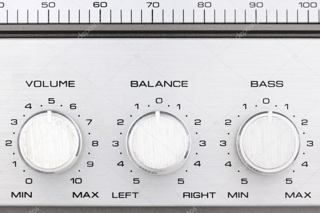 Retro radio controll buttons