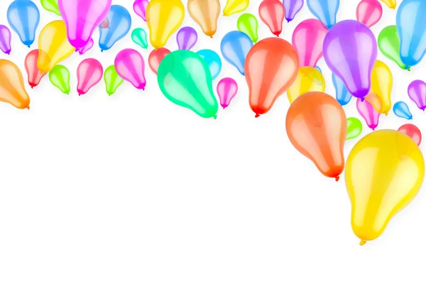 Stigande färgglada ballonger — Stockfoto