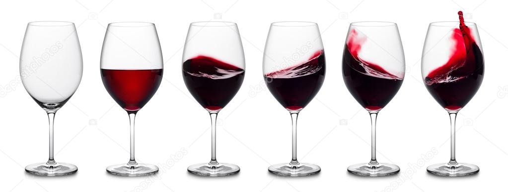 Red wine splash collection