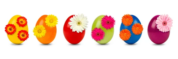 Easter egg row — Stock Photo, Image