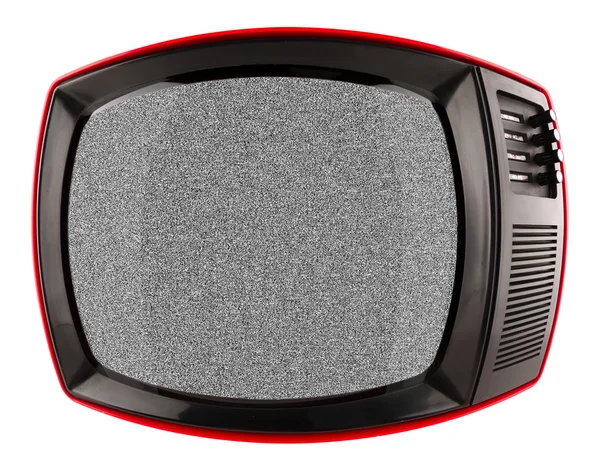 Tv retrò rossa — Foto Stock