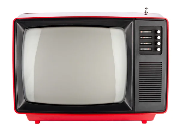 Tv retrò rossa — Foto Stock