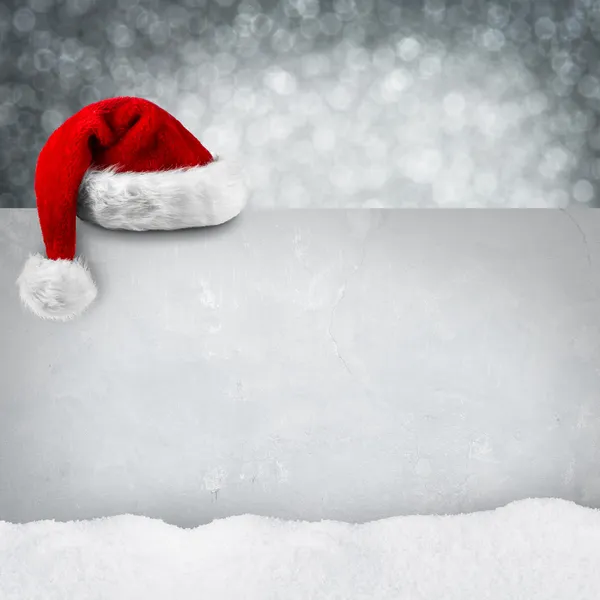 Vánoční karta sníh — Stock fotografie
