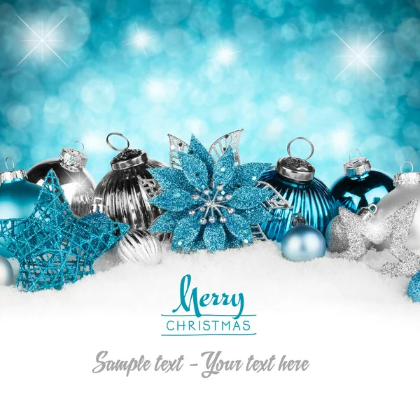 Gümüş benzin Noel kartı