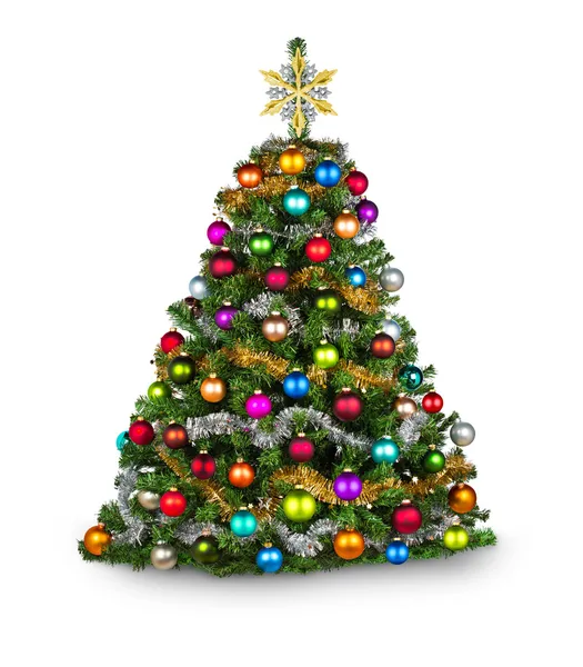 Colorfull xmas tree — Stock Photo, Image