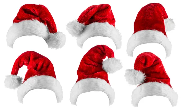 Santa hat collectie — Stockfoto