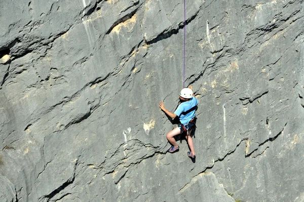 Escalada humana — Foto de Stock