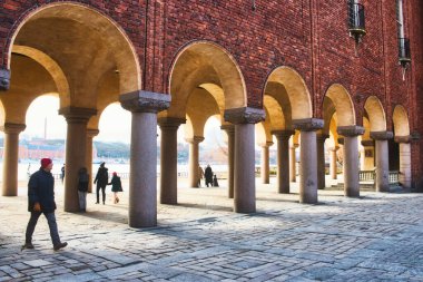 02 Şubat 2019 - Stockholm, İsveç: Stockholm, İsveç 'teki Kungsholmen Adası' ndaki belediye binasında kemerler