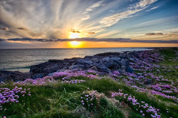 Západ slunce v tangasdale - hdr — Stock fotografie