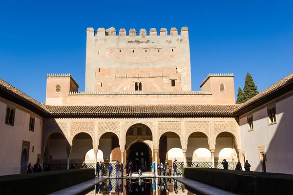 Patio de los Arrayanes - Court of the Myrtles — Stock Photo, Image