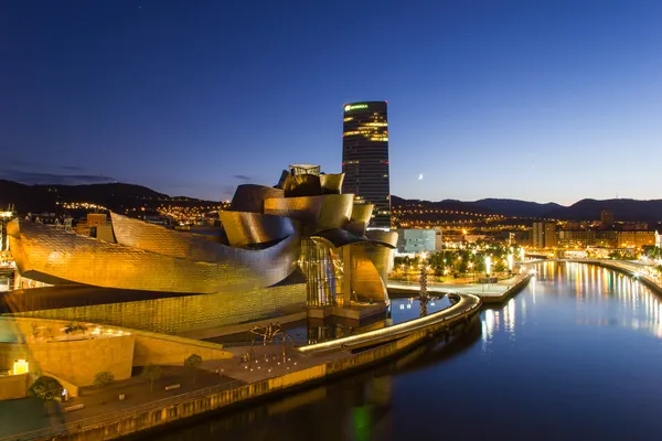 Bilbao - guggenheim Müzesi - gece görüş