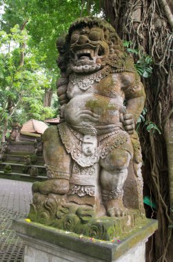 demon Balinese hindu heykeli.