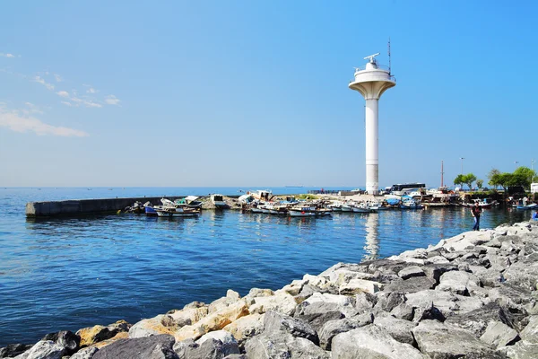 Harbor at the coast of the Marmara Sea in Istanbul