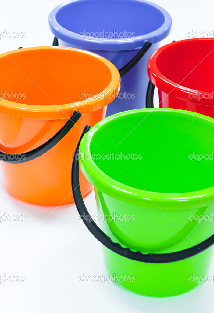 plastic buckets