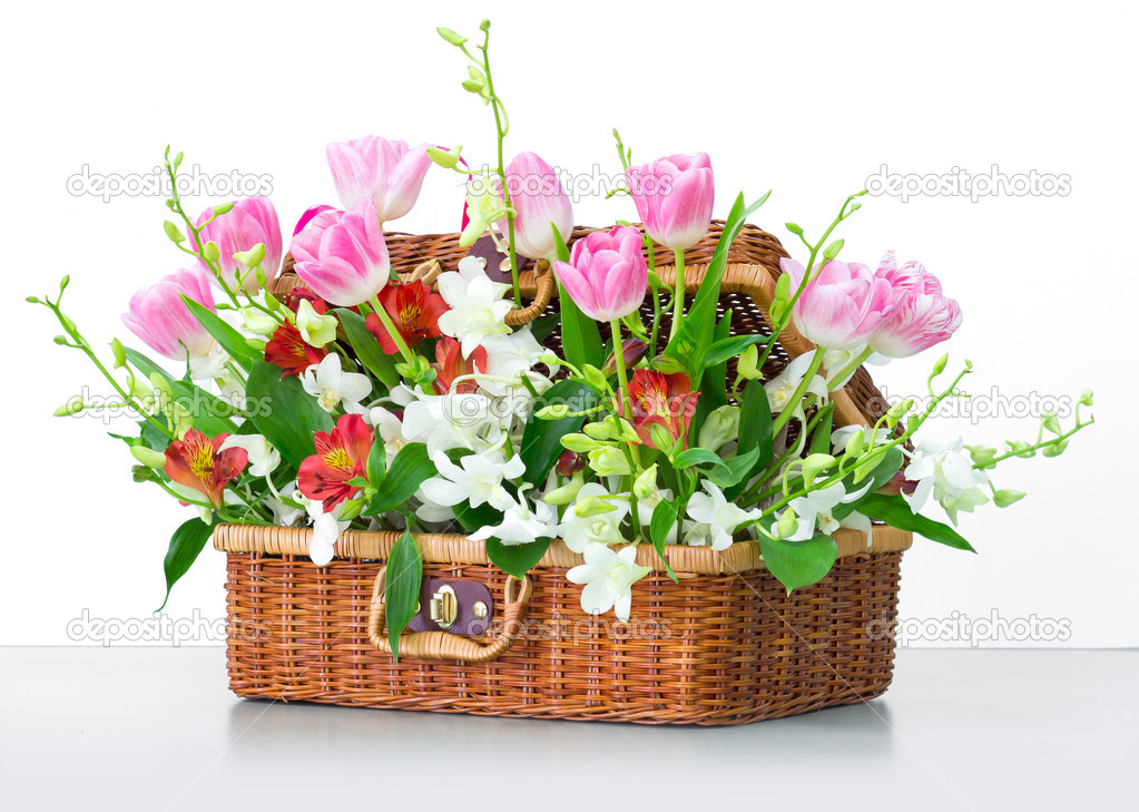 stylish bouquet of flowers