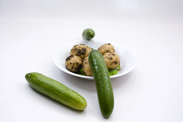 Légumes dans l'assiette — Photo