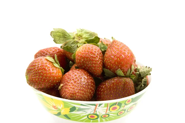 红色草莓生产用来吃 — 图库照片