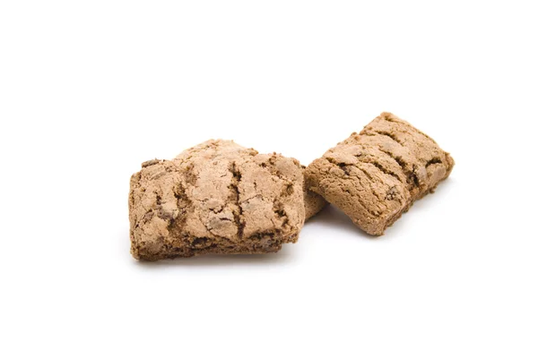 Biscotti marroni appena sfornati per mangiare — Foto Stock