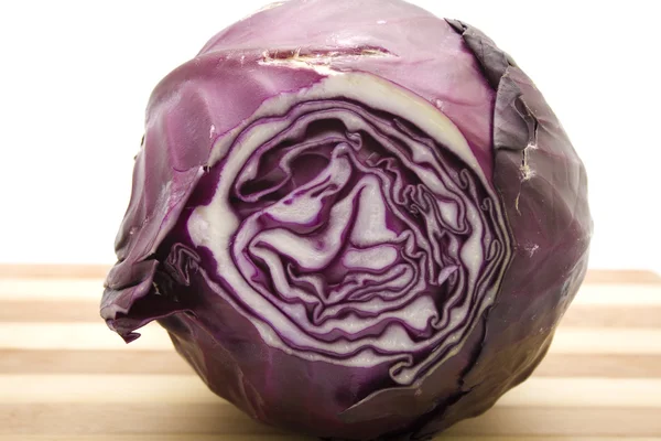 Fresh Red Cabbage on white Background — Stock Photo, Image