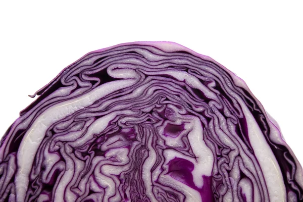 Fresh Red Cabbage on white background — Stock Photo, Image