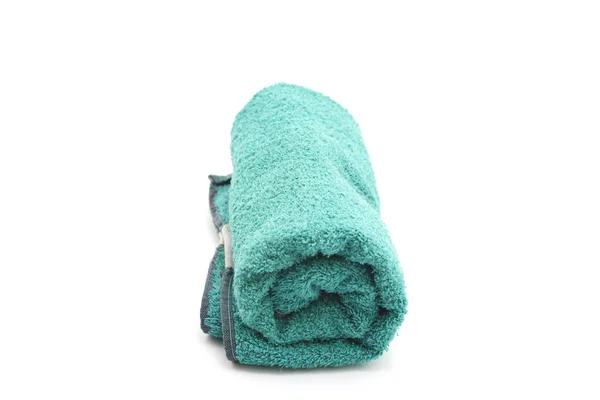 Asciugamano in pile verde — Foto Stock