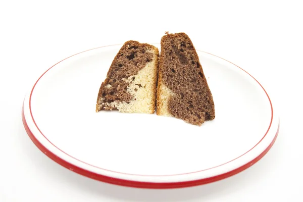 Taze pişmiş mermer kek. — Stok fotoğraf