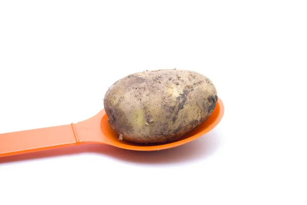 kahverengi turuncu kaşık patates