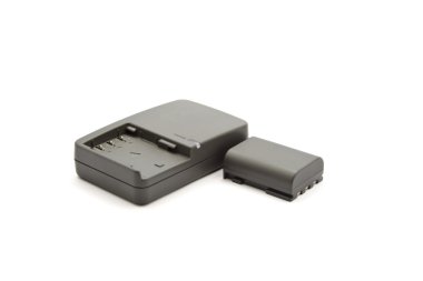 Kamera pili beyaz arkaplanda