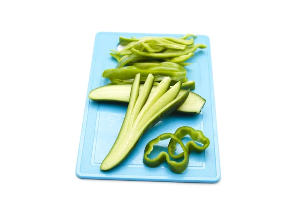 Fresh Salad Cucumber with Capsicum — Stock Photo, Image