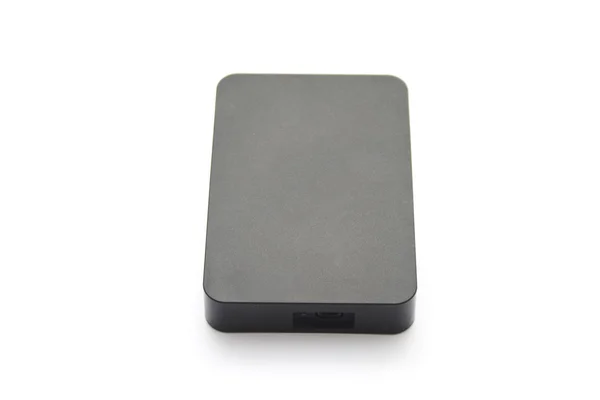 Black external hard drive disk — Stock Photo, Image