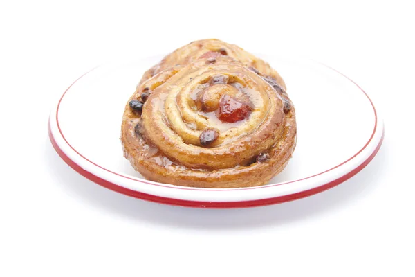 Fresh Baked Pastries on Plate — Stock Photo, Image