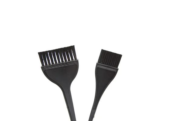 saç beyaz zemin üzerine fırça boyama