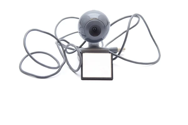 Webcam with Card Medium — Stock Photo, Image