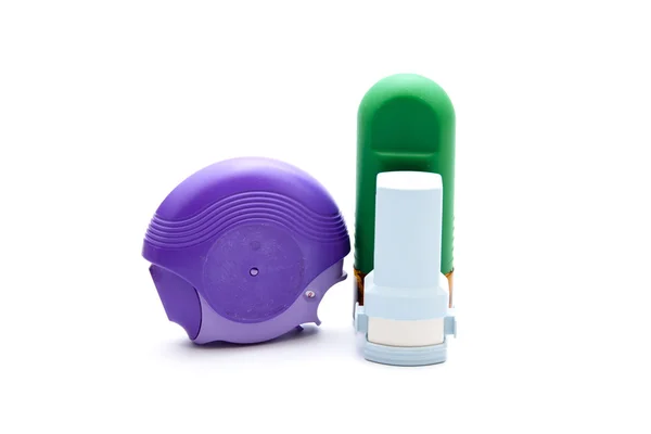 Inhalateur asthme avec vaporisateur nasal — Photo