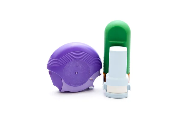 Astma-inhalator met neusspray — Stockfoto