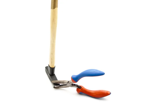 Tong with Hammer on white background — Stock Photo, Image