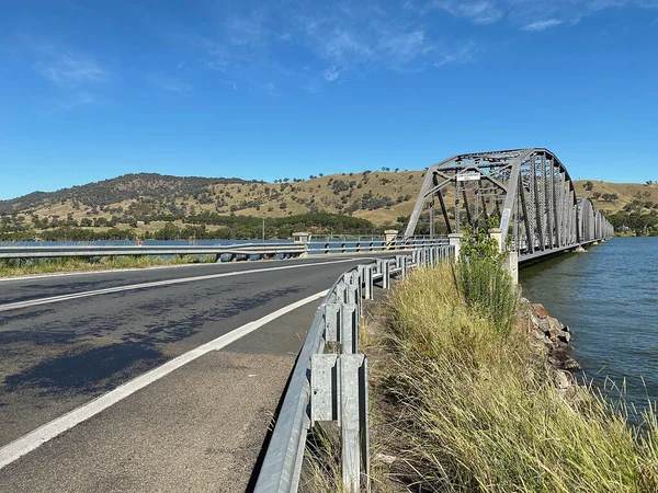 Bethanga Bellbridge Köprüsü Avustralya Murray Nehri Üzerinde Bulunan Yapay Bir — Stok fotoğraf