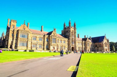 Sydney, Avustralya 17 Mayıs 2013. Sydney Üniversitesi 'nin miras binası..